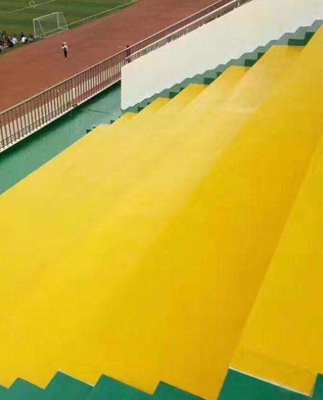 米脂球场台阶翻新修补改造